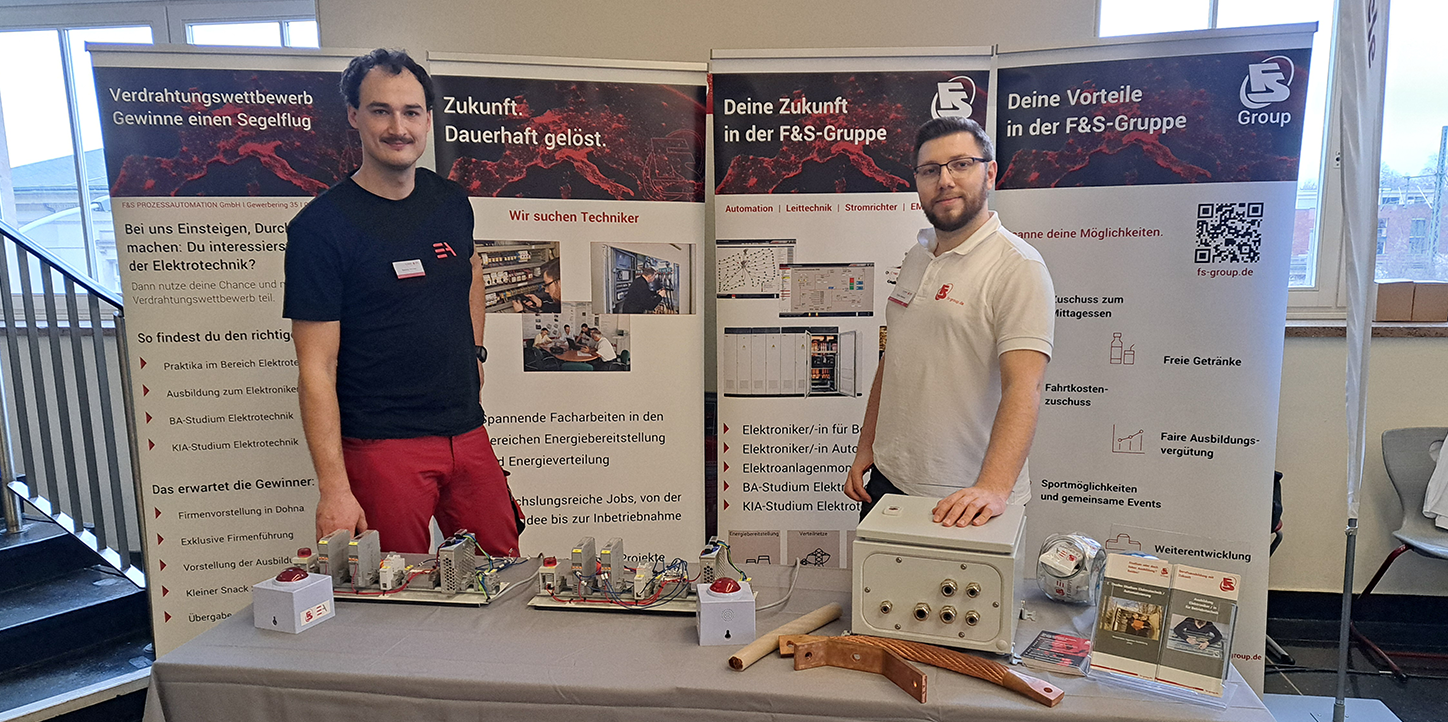 FS GROUP beim Ausbildungs- und Karrieretag am BSZ für Elektrotechnik in Dresden am 09.03-2024