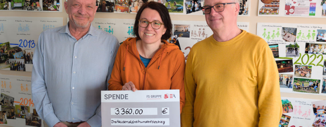 Spendenübergabe beim Ambulanten Kinder- und Jugendhospizdienst e.V. in Dresden